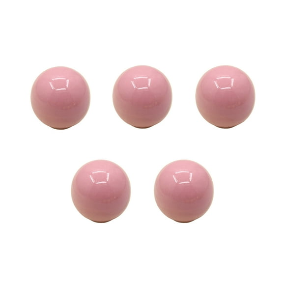 Injueey Las perillas y manijas de 5 piezas en colores brillantes transforman instantáneamente el producto de hardware de muebles para gabinete Decoración del hogar Rosa claro trompeta