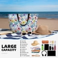 thumbnail image 5 of Pofeuu Cactus1 Print Beach Bag,Waterproof Sandproof Beach Tote Bag, Large Capacity Foldable Beach Bags for Women, 5 of 7