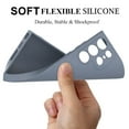 thumbnail image 6 of Samsung Galaxy S24/S24 Plus/S24 Ultra/S24 Cases Cover Cute, Tekcoo Anti-Slip Liquid Silicone Gel Rubber Bumper Case Soft Microfiber Lining Cushion Slim Hard Shell Shockproof Protective Case -Gray, 6 of 10