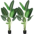 thumbnail image 1 of Árbol Artificial Ave del Paraíso – Planta Falsa de Plátano con Troncos – Maceta Decorativa – Interior y Exterior – Hogar y Oficina, 1 of 7