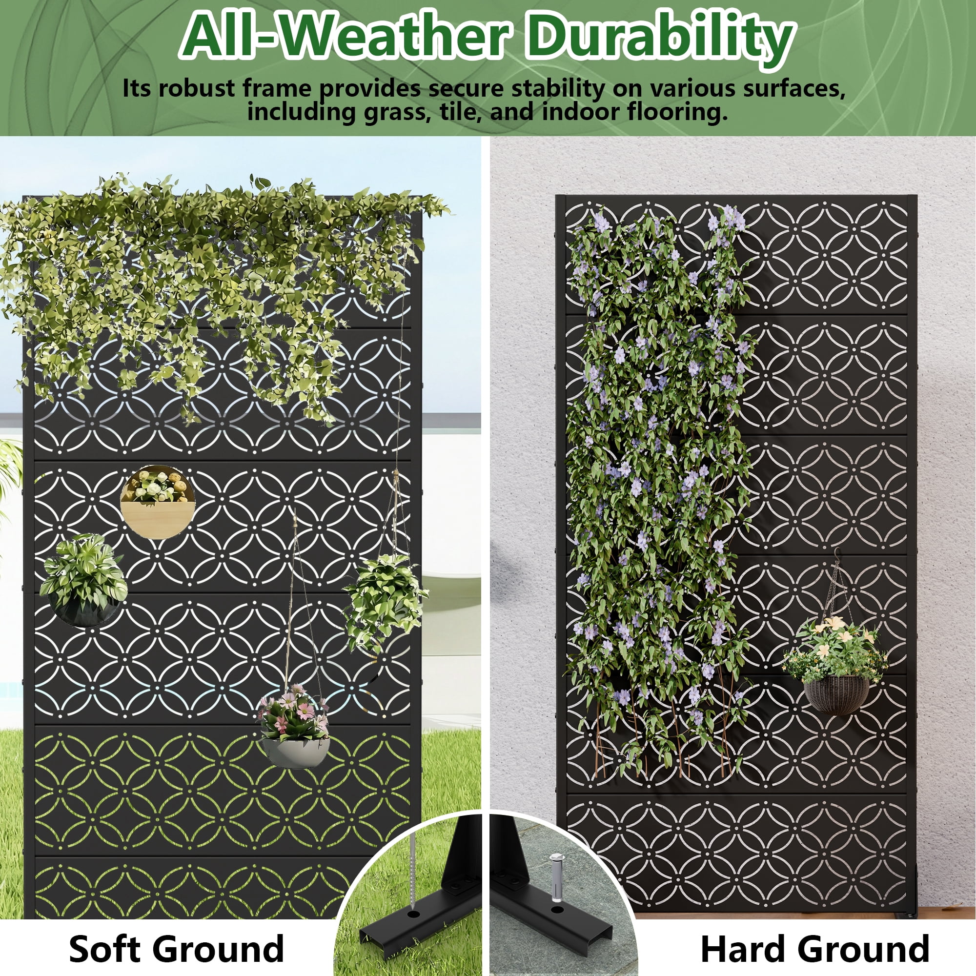 Privacy Metal Screen Fence Panel