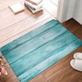 thumbnail image 4 of Vsdgher Teal Turquoise Wood Flannel Anti-Slip Floor Mat Comfort Mat Outdoor Rug, Indoor Outdoor Rugs for Home, Office, Laundry 16''x24''in, 4 of 7