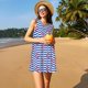 thumbnail image 3 of Balery Nautical Anchors Vestidos de verano para mujer con estampado: vestido holgado sin mangas, vestido playero informal y cómodo para días calurosos., 3 of 7