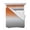 Gray Orange, variant on Quilts King Size Bedding Set, Burnt Orange Gray Ombre Lightweight Quilted Comforter, Modern Gradient Abstract Art Soft Reversible Bedspread Coverlet with Pillow Covers for All Season, 96" x 106"