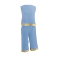 thumbnail image 4 of DHFJKG Linen Sets For Women 2 Piece Summer Outfit Sleeveless Color Block Loose Fit Tank Top And Capri Pants Set Beach Vacation Outfits, 4 of 4