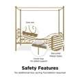 thumbnail image 3 of DHP Canopy Metal Bed, Twin, Gold, 3 of 9