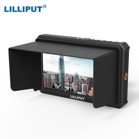 LILLIPUT A5 5 Inch IPS Camera-Top Broadcast Monitor for 4K Full HD Camcorder & DSLR with 1920x1080 High Resolution 1000:1 Contrast Application for Taking Photos & Making (Best Lilliput Monitor For Dslr)