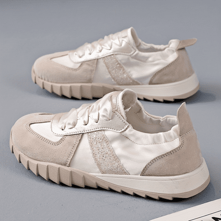 

CKLXNGT Women‘s Fashion Sneakers Glitter Accents Non-Slip Casual Wear Slip-Ons Fitness Running Shoes