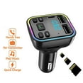 thumbnail image 2 of Car Bluetooth 5.0 Handsfree Transmitter Receiver with 2 USBPD Charger -Wireless Music Adapter&MP3 Player, 2 of 8