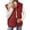 Red outerwear vests, variant on Nfurl Womens Quilted Puffer Vests Fitted Solid Color Stand Collar Zip up Outerwear Puffer Vest Fall Winter Going Out Sleeveless Jackets Coffee XXL