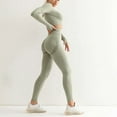 thumbnail image 1 of Kits De Polainas Superiores De Manga Larga, Traje De Yoga De Cintura Alta 2 Piezas Bodycon High Stretch Para El Hogar ACTIVE Cocina, Decoración y Otros, 1 of 5