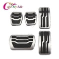 thumbnail image 2 of Stainless Steel Car Pedal Pads Pedals Cover For Ford Focus 2 3 4 Mk2 Mk3 Mk4 Rs St 2005-kuga Escape 2009-2021, 2 of 4
