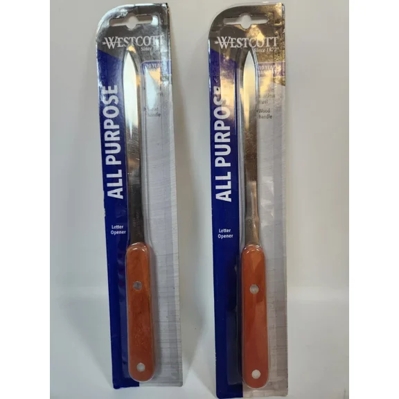 Westcott Hand Letter Opener With Wood Handle,2 Pack