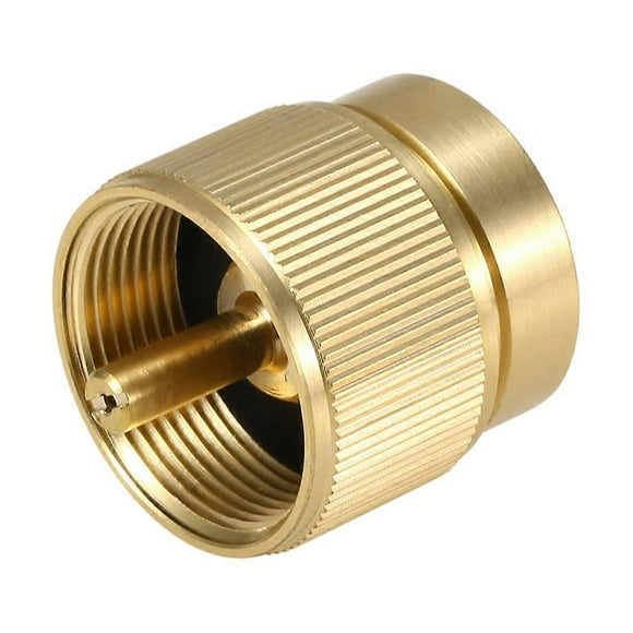 Propane Tank Adapter Solid Brass Regulator Valve Safety POL Tank Convert to QCC1/Type1