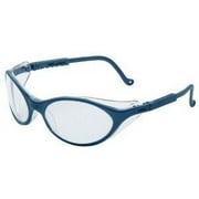 Honeywell Uvex Bandit Eyewear, Clear Lens, Polycarbonate, Anti-Fog, Blue Slate Frame
