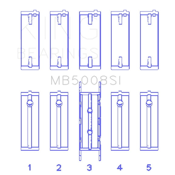 King Engine Bearings MB5008SI in our Main Bearings Department Fits select: 2000-2004 FORD FOCUS, 1998-2003 FORD ESCORT