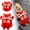 A, variant on Chinese New Year Pet Tang Suit - Red -Lined Winter Coat & Scarf Set for Small Dogs & Cats | Festive Lunar New Year Outfit for Family Photos & Celebrations