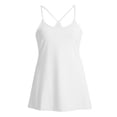 thumbnail image 2 of Robe de Sport d'Entraînement pour Femmes Faux 2 Pcs Robe à Bretelles Spaghetti avec Soutien-Gorge Intégré + Shorts avec Poche Robe Courte, 2 of 3