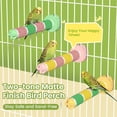 thumbnail image 2 of Bird Perch Stand Sandblasted Rough-Surface Cage Accessories,Parrot Beak & Claw Grinding Stone Sticks,Safe Non-Toxic Claw Trimmer Chew Toy for Parakeets,Cockatiels,Finches,Lovebirds,Yellow-Green, 2 of 10