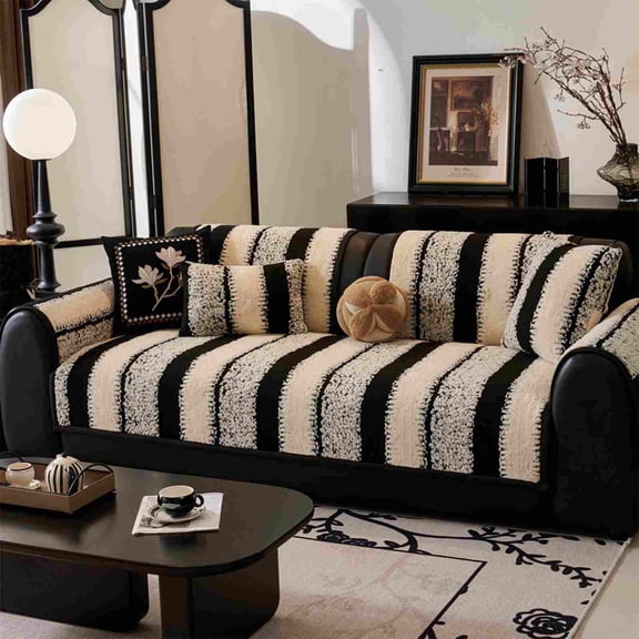 ARLAJO Sofa Covers for Sectional Sofa, Couch Cover for Dogs, Throw Couch Covers Loveseat Covers Futon Cover L Shaped Cover Washable Chenille Couch Protector, 27.5" X 59"