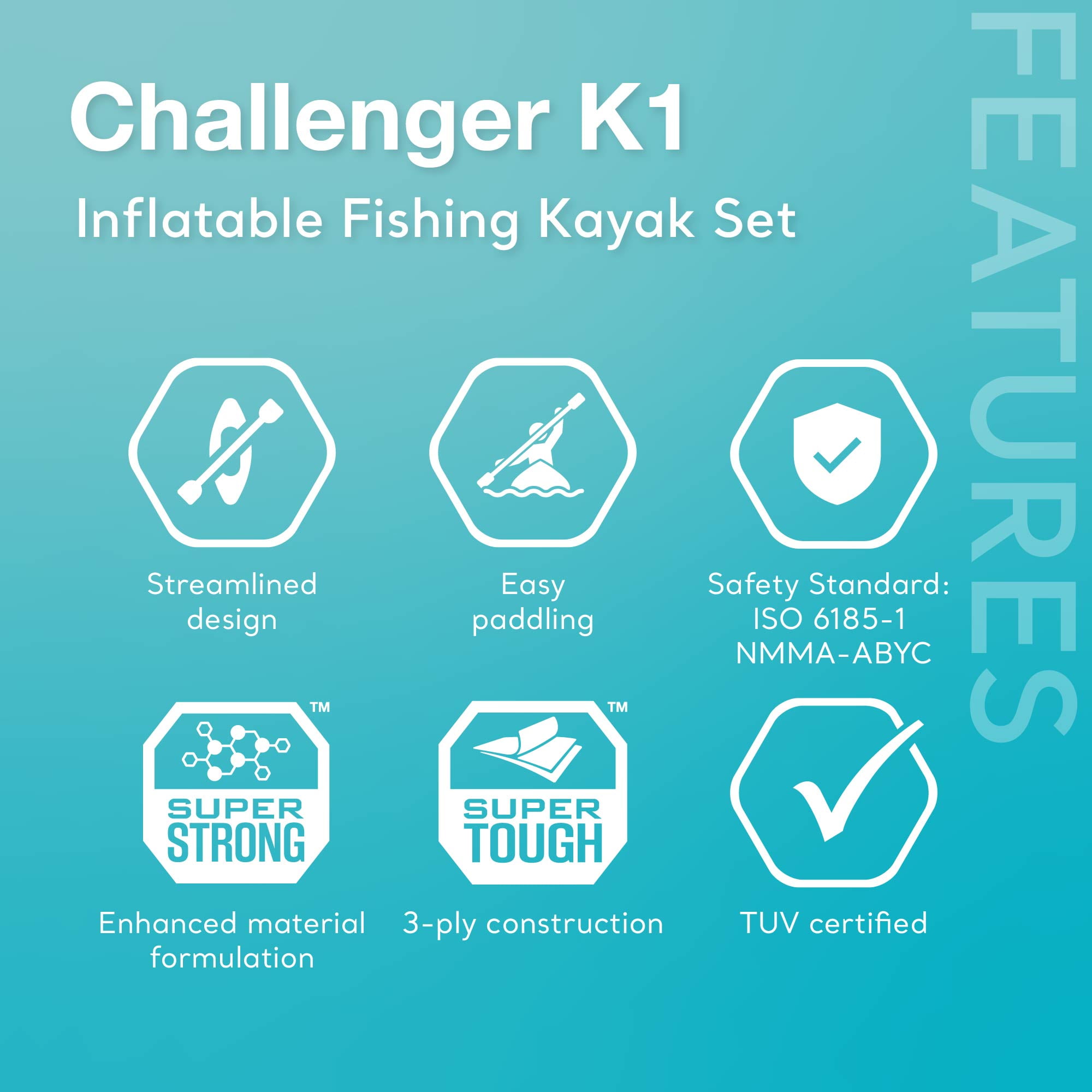 Intex Challenger K2 2-Person Inflatable Kayak with Oars & Pump