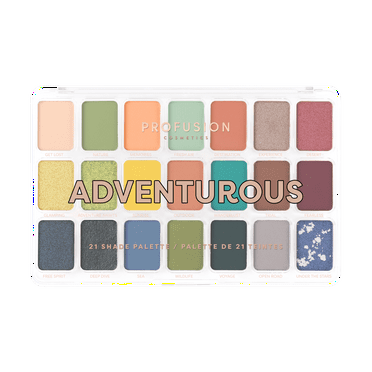 Profusion Cosmetics 21 Shade Eyeshadow Palette - Adventurous