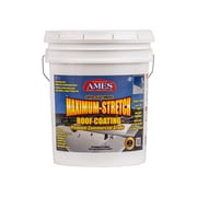 Ames Maximum-Stretch, White Elastomeric Roof Coating, 5 Gal