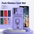 thumbnail image 1 of Slide Camera Lens Protector Silicone Case Compatible Samsung Galaxy S23 Ultra/s23 Plus/s23 With Magnetic Ring Stand, 1 of 3