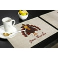 thumbnail image 5 of Placemats Set of 4 Washable,Give Thanks Placemat for Dining Table Decorations, Heat-Proof Table Mats for Kitchen Dinner Banquet Thanksgiving Turkey, 5 of 6