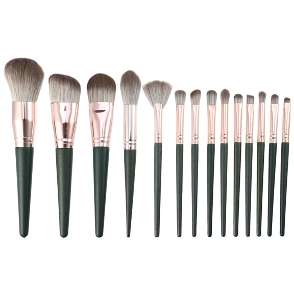 Unique Bargains 14pcs Durable Makeup Brushes Set for Foundation and Eye Shadows