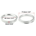 thumbnail image 5 of Unique Bargains 4pcs OD 71.5mm to ID 60.1mm Aluminium Alloy Car Hub Centric Rings Wheel Bore Center Spacer, 5 of 8