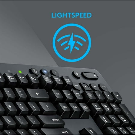 Logitech - G613 LIGHTSPEED Full-size Wireless Mechanical Romer-G Tactile Switch Gaming Keyboard with 6 Programmable G-Keys - Black