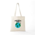 thumbnail image 5 of CafePress - I'm With Her Tote Bag - Unisex Canvas Tote Bag, Beige, 1-Piece, 5 of 6