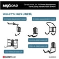 thumbnail image 3 of Closetmaid 3438300 Heavy Duty Kit Of (5) Metal Garage Lawn Power Equipment Wall Mount, 3 of 3