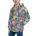 thumbnail image 2 of Lsque Starfish And Algae Patten Youth Hoodie Sweatshirt Pullover with Kangaroo Pocket Boys and Girls Hoodie Warm Hoodie for Kids-, 2 of 6