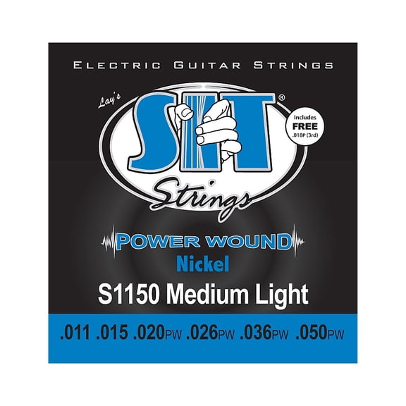 SIT Strings S1150 Medium Light Power Wound Nickel Electric Guitar Strings