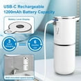 thumbnail image 4 of HUGFEGWE Automatic Liquid Soap Dispenser Touchless, USB Rechargeable Smart Hand Soap Dispenser, 6-Level Adjustable, 12.8oz/380mL Wall Mount for Bathroom Kitchen Dish Soap AZ824-15613, 4 of 7