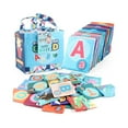 thumbnail image 1 of Zoo Alphabet Cards,Soft Alphabet Flash Cards with Cloth Bag,26pcs Washable Soft Toy For Babies Educational Letter Early Infa, 1 of 8