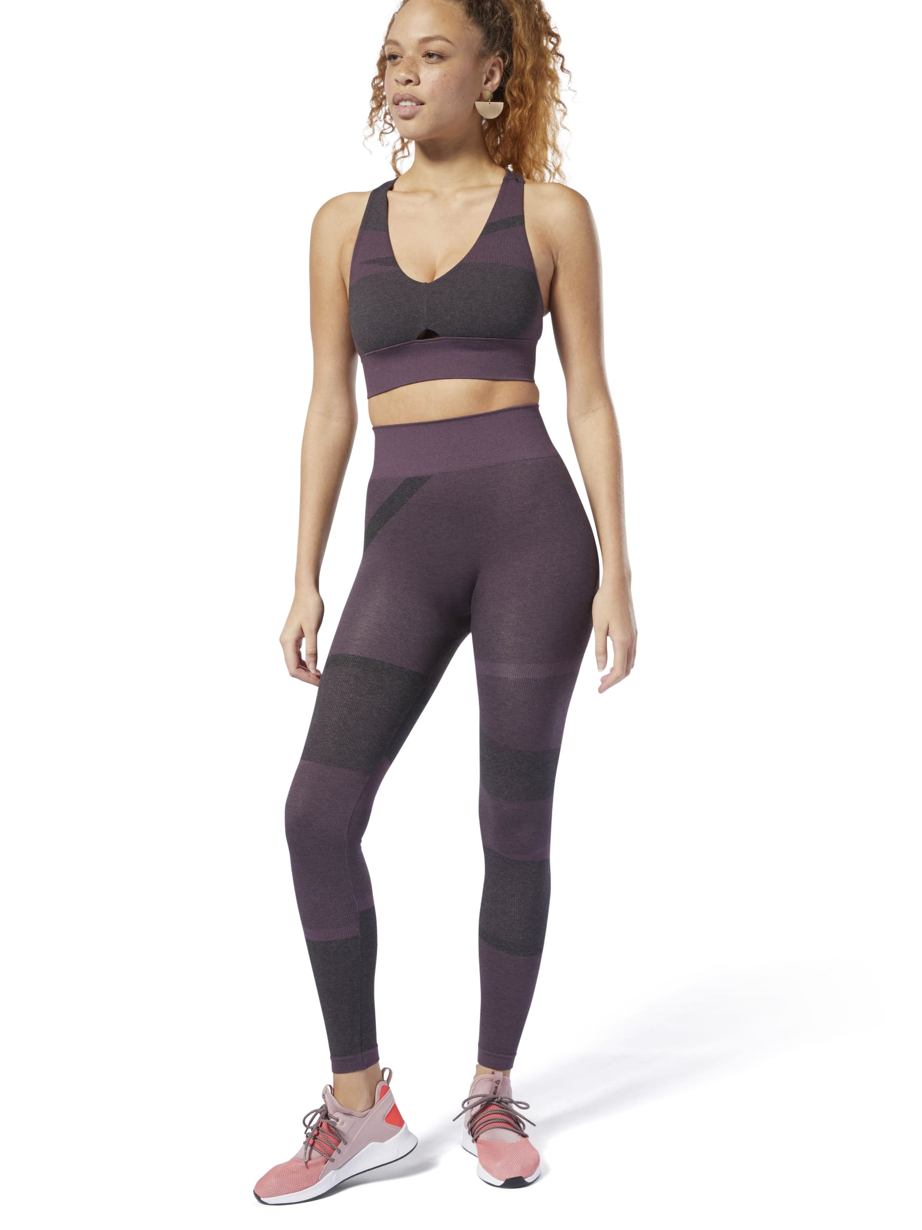 Reebok Girls Studio Graphic Print Dance Sports Legging Kids Children/'s Gym Tight