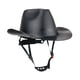thumbnail image 1 of Casco de vaquero de completa, protección prémium, práctico, duradero, versátil, portátil con orificio de ventilación, casco de trabajo industrial. Negro, 1 of 8