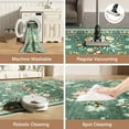 thumbnail image 6 of Washable Area Rug for Living Room, NovDeco 8'x10' Non-Slip Vintage Boho Emerald Green Indoor Rug, Low Pile Stain Resistant Carpet for Bedroom Kitchen, 6 of 11