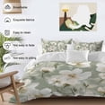 thumbnail image 4 of Sage Green Spring Floral Bedding 3 Piece Duvet Cover Set Queen Size, Summer Botanical Flower Soft Microfiber Comforter Cover with Zipper Closure & Pillowcases, Wrinkle & FadeResistant Quilt Cover, 4 of 9