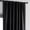 Black, variant on Exclusive Fabrics Vintage Thermal Cross Linen Weave Blackout Curtains (1 Panel) Black 50 X 120 120 Inches