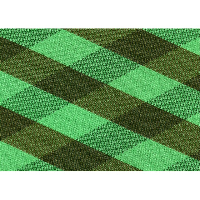 Ahgly Company Machine Washable Indoor Rectangle Transitional Dark Forest Green Area Rugs, 5' x 8'