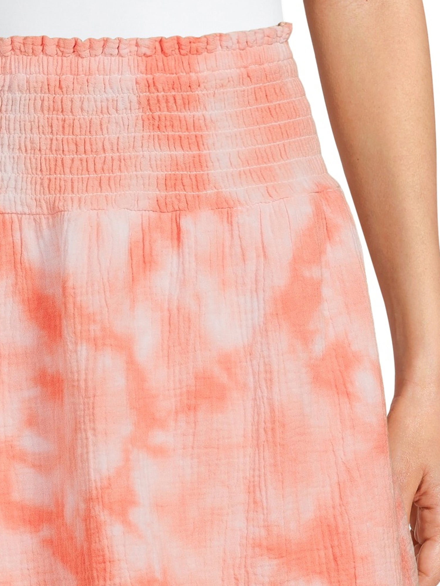 Time And Tru Women's Coordinating Tiered Mini Skirt