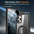thumbnail image 7 of Dteck for Apple iPhone 13 Pro with Magnetic Invisible Stand Military Drop Protection Case, Shockproof Compatible with MagSafe Slim Rugged Matte Ring Holder Holder Phone Case for Men Women, black, 7 of 7