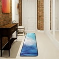 thumbnail image 6 of Kitchen Rugs and Mats Non-Skid Washable Runner Rugs Blue Marble Bright Ink Modern Fluid Art Long 72x24 inch for Floor Cushioned Hallway Entryway Indoor 2x6, 6 of 7