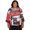 Red multi, variant on Alfred Dunner Womens Plus-Size Knit Colorblock Top With Necklace