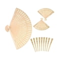 thumbnail image 1 of Set de abanicos de madera de sándalo FORSUN para baby shower, regalos de boda, 50 unidades, 1 of 6