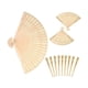 thumbnail image 1 of Set de abanicos de madera de sándalo FORSUN para baby shower, regalos de boda, 50 unidades, 1 of 6